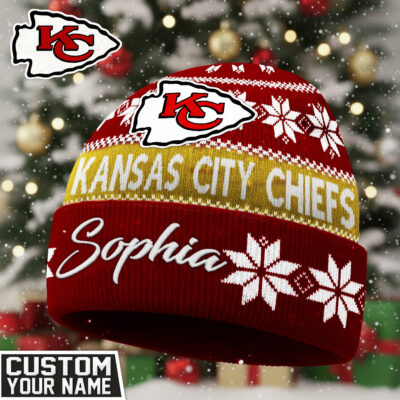 Kansas City Chiefs | Premium NFL Personalized Football Beanie Hat