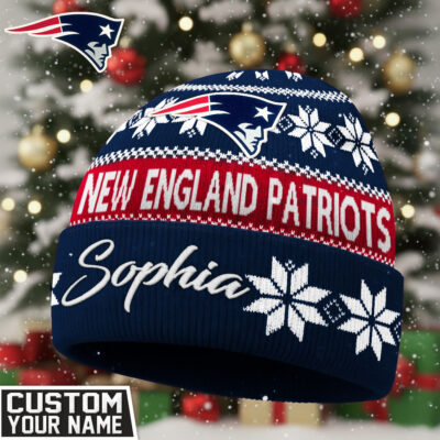 New England Patriots | Premium NFL Personalized Football Beanie Hat
