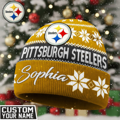 Pittsburgh Steelers | Premium NFL Personalized Football Beanie Hat