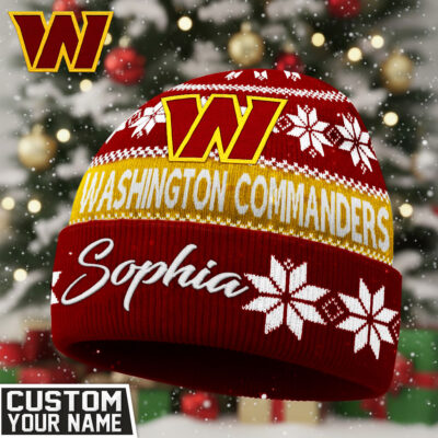 Washington Commanders | Premium NFL Personalized Football Beanie Hat