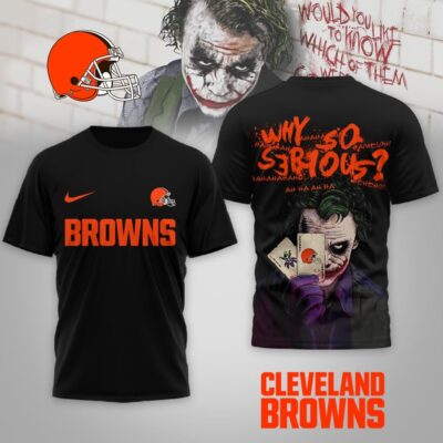 Cleveland Browns | Premium NFL Joker Why So Serious 3D Shirt