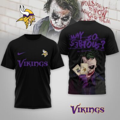 Minnesota Vikings | Premium NFL Joker Why So Serious 3D Shirt