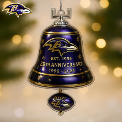 Baltimore Ravens | Premium NFL Christmas Bell Ornament