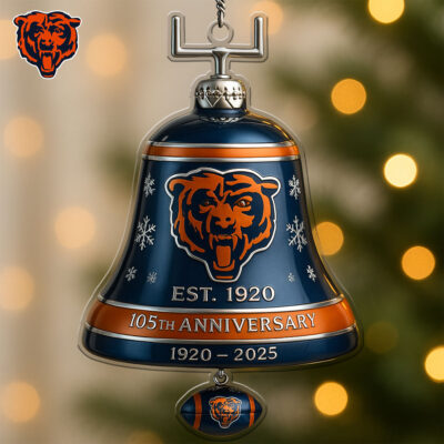 Chicago Bears | Premium NFL Christmas Bell Ornament