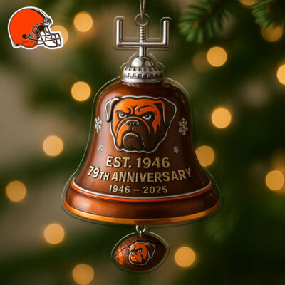 Cleveland Browns | Premium NFL Christmas Bell Ornament