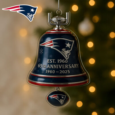 New England Patriots | Premium NFL Christmas Bell Ornament