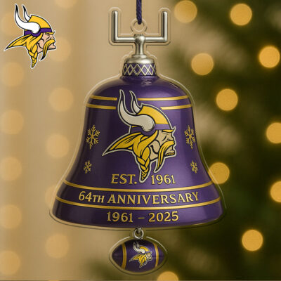 Minnesota Vikings | Premium NFL Christmas Bell Ornament