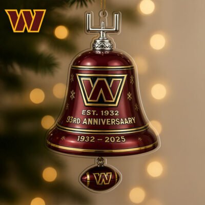 Washington Commanders | Premium NFL Christmas Bell Ornament