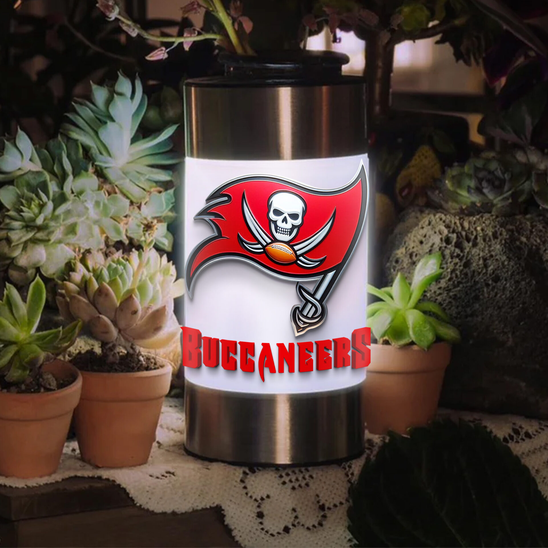 Tampa Bay Buccaneers | NFL Waterproof Solar Garden Light - Image 2
