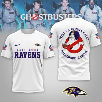 Baltimore Ravens | Premium NFL Ghostbusters 3D Shirt