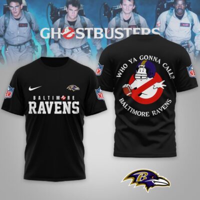 Baltimore Ravens | Premium NFL Ghostbusters 3D Shirt
