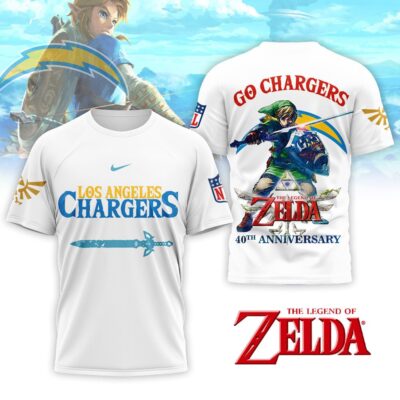Los Angeles Chargers | Premium NFL The Legend of Zelda 40th Anniversary 3D Shirt
