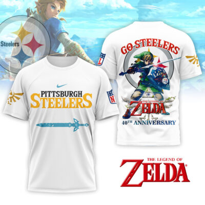 Pittsburgh Steelers | Premium NFL The Legend of Zelda 40th Anniversary 3D Shirt