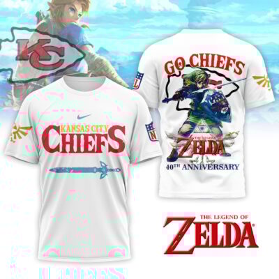 Kansas City Chiefs | Premium NFL The Legend of Zelda 40th Anniversary 3D Shirt