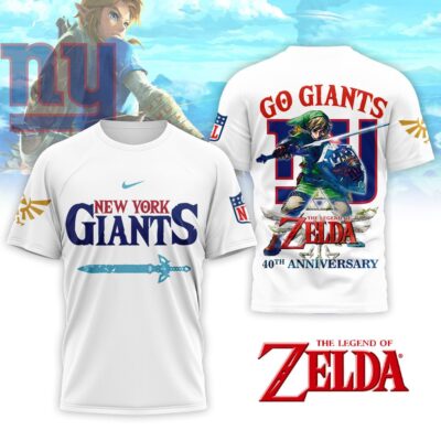 New York Giants | Premium NFL The Legend of Zelda 40th Anniversary 3D Shirt