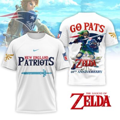 New England Patriots | Premium NFL The Legend of Zelda 40th Anniversary 3D Shirt