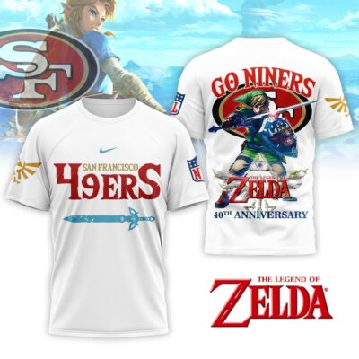 San Francisco 49ers | Premium NFL The Legend of Zelda 40th Anniversary 3D Shirt