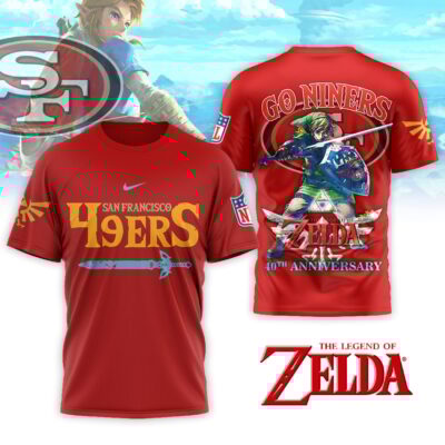 San Francisco 49ers | Premium NFL The Legend of Zelda 40th Anniversary 3D Shirt