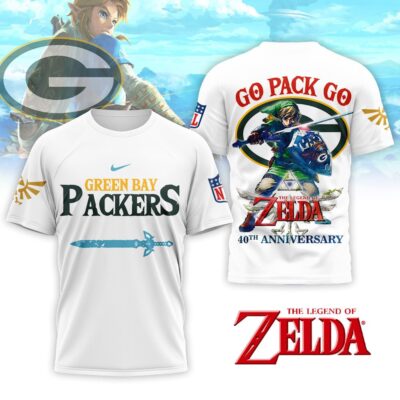Green Bay Packers | Premium NFL The Legend of Zelda 40th Anniversary 3D Shirt