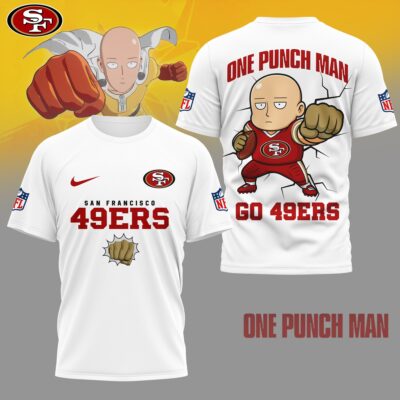 San Francisco 49ers | Premium NFL One Punch Man Fan 3D Shirt