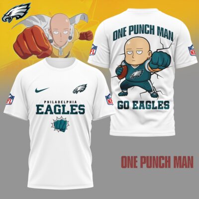 Philadelphia Eagles | Premium NFL One Punch Man Fan 3D Shirt