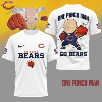 Chicago Bears | Premium NFL One Punch Man Fan 3D Shirt