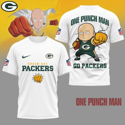 Green Bay Packers | Premium NFL One Punch Man Fan 3D Shirt