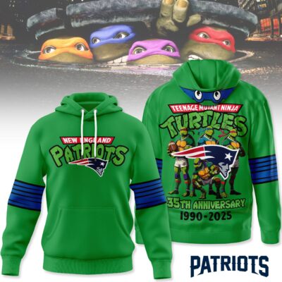 New England Patriots | Premium NFL Teenage Mutant Ninja Turtles 35th Anniversary Hoodie