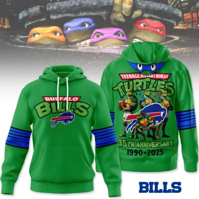 Buffalo Bills | Premium NFL Teenage Mutant Ninja Turtles 35th Anniversary Hoodie