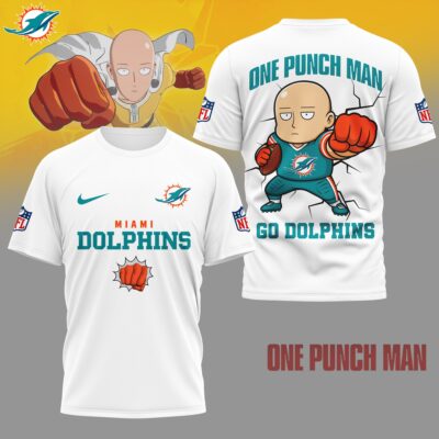Miami Dolphins | Premium NFL One Punch Man Fan 3D Shirt