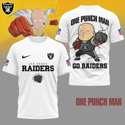 Las Vegas Raiders | Premium NFL One Punch Man Fan 3D Shirt
