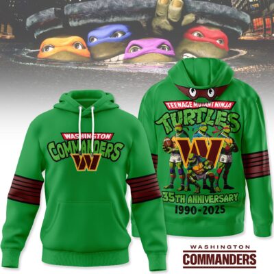 Washington Commanders | Premium NFL Teenage Mutant Ninja Turtles 35th Anniversary Hoodie