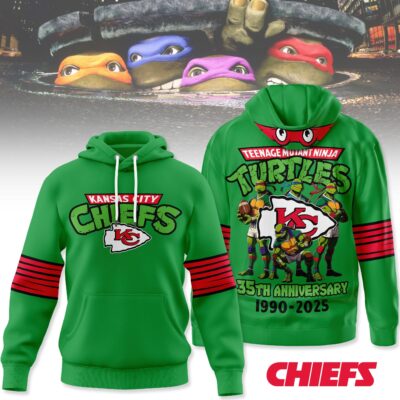 Kansas City Chiefs | Premium NFL Teenage Mutant Ninja Turtles 35th Anniversary Hoodie