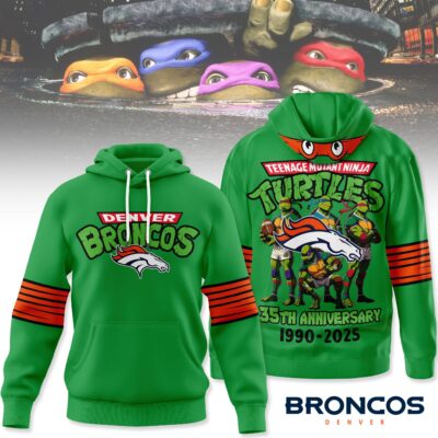 Denver Broncos | Premium NFL Teenage Mutant Ninja Turtles 35th Anniversary Hoodie