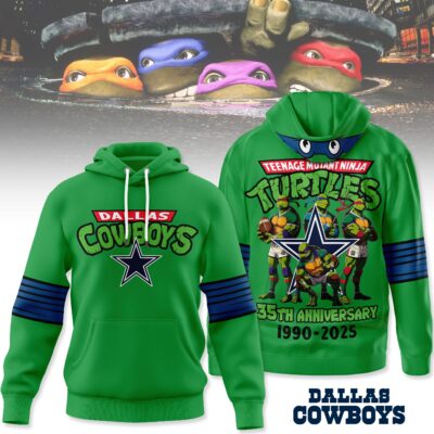 Dallas Cowboys | Premium NFL Teenage Mutant Ninja Turtles 35th Anniversary Hoodie