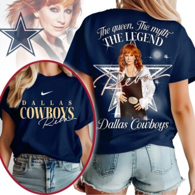 Dallas Cowboys | Premium NFL Reba McEntire Fan 3D Shirt