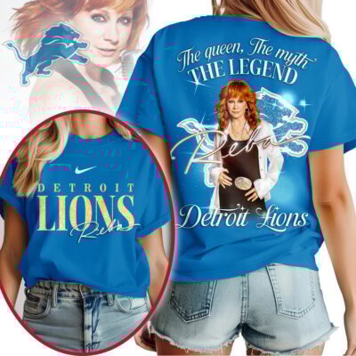 Detroit Lions | Premium NFL Reba McEntire Fan 3D Shirt