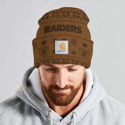 Las Vegas Raiders | Premium NFL Carhartt Chrismas Workwear Beanie