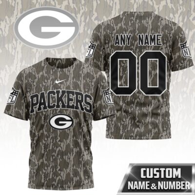 Green Bay Packers | Premium NFL Camo 3D Shirt