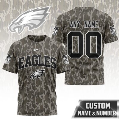 Philadelphia Eagles | Premium NFL Camo 3D Shirt