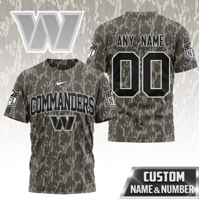 Washington Commanders | Premium NFL Camo 3D Shirt