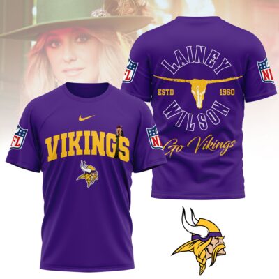 Minnesota Vikings | Premium NFL Lainey Wilson Fan 3D Shirt