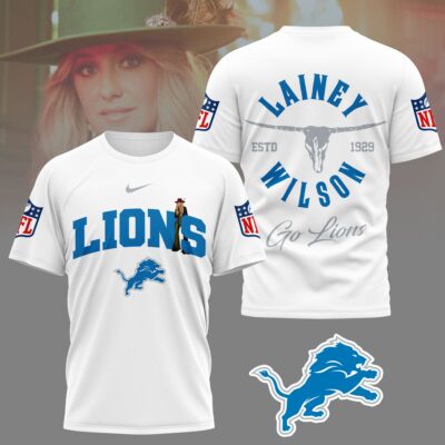 Detroit Lions | Premium NFL Lainey Wilson Fan 3D Shirt