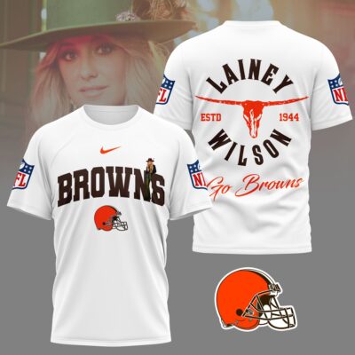 Cleveland Browns | Premium NFL Lainey Wilson Fan 3D Shirt