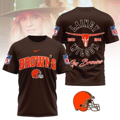 Cleveland Browns | Premium NFL Lainey Wilson Fan 3D Shirt
