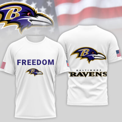 Baltimore Ravens | Premium NFL Freedom 3D Shirt