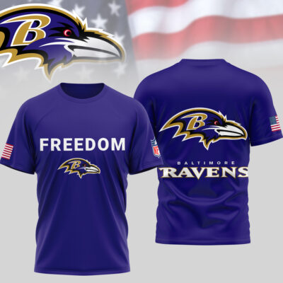 Baltimore Ravens | Premium NFL Freedom 3D Shirt
