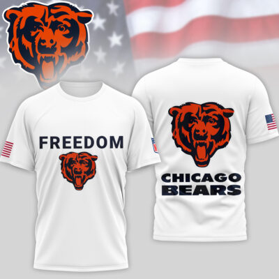 Chicago Bears | Premium NFL Freedom 3D Shirt