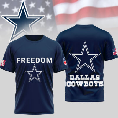 Dallas Cowboys | Premium NFL Freedom 3D Shirt