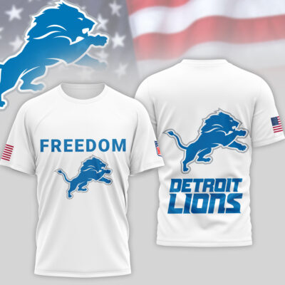 Detroit Lions | Premium NFL Freedom 3D Shirt